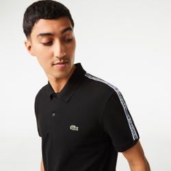 Мужское теннисное поло Lacoste Core Graphics Polo Men - Black