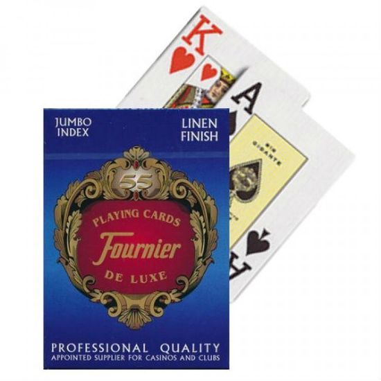 Карты Fournier no 818 g - linen finish red/blue