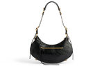 Balenciaga Le Cagole Cow Leather Crescent Bag, Dumpling Bag, Biker Bag, Shoulder Bag, Handbag, Shoulder Bag Small