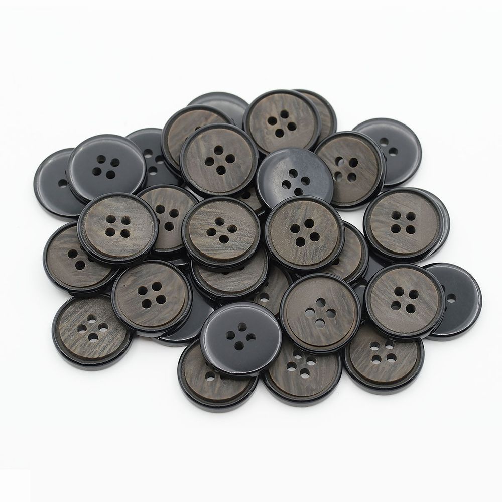 Пуговицы 4 прокола 28L=18 мм, (Coffee (кофе)), 36 шт