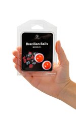 Массажное масло Secret Play Brazilian Balls ягоды 2 шт