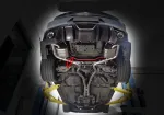 Выхлопная система с заслонками для Ford Mustang S550 Facelift 5.0T (catback)