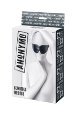 Черная маска Anonymo из искусственной кожи (Цвет: черный)