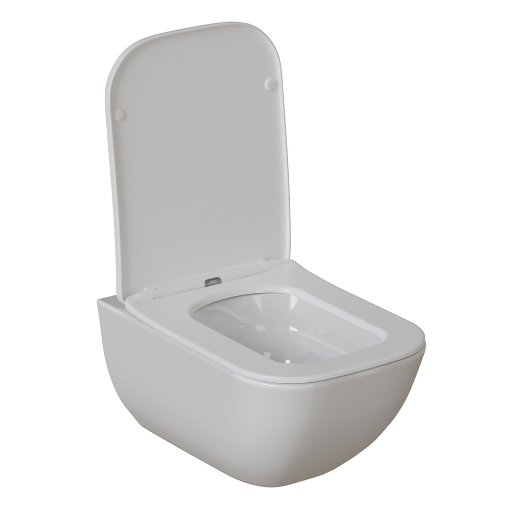 Унитаз подвесной безободковый WAVE ВОЯЖ/LETI Торнадо3.0, сид. дюропласт,м/л, быстр (XL)