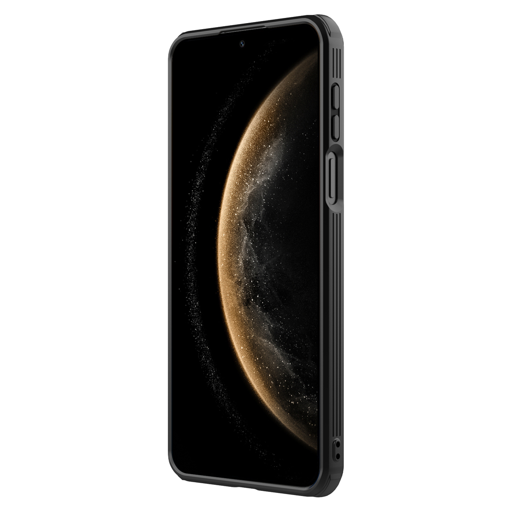 Чехол прозрачный (Transparent Black) с поддержкой MagSafe от Nillkin с металлической крышкой на Huawei Mate 70, серия CamShield Prop Magnetic Case