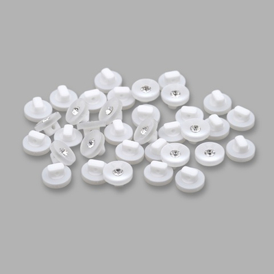 Пуговицы на ножке 16L=10 мм, пластик (white (белый)), 36 шт, PS24