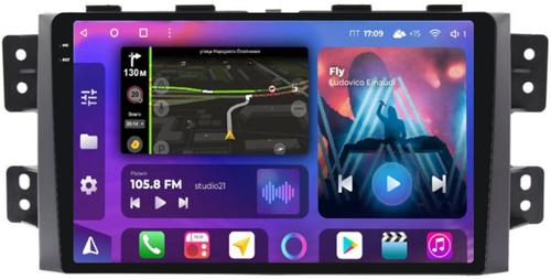 Магнитола для KIA Mohave 1 2008-2017 - FarCar BM465M-2K монитор 9.5" 2K QLED на Android 14, Быстрая, CarPlay, 4G SIM-слот