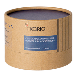 Свеча ароматическая Tkano Edge Vetiver & Black Cypress синяя 30ч