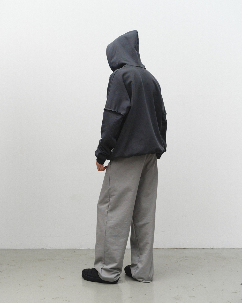 Zip-Up Hoodie Ragged LOGO Nine Iron