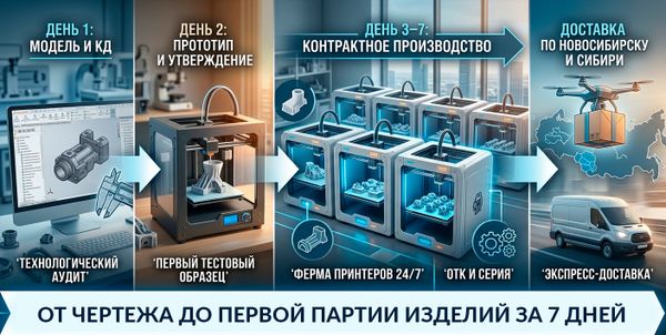 От чертежа до первой партии изделий за 7 дней