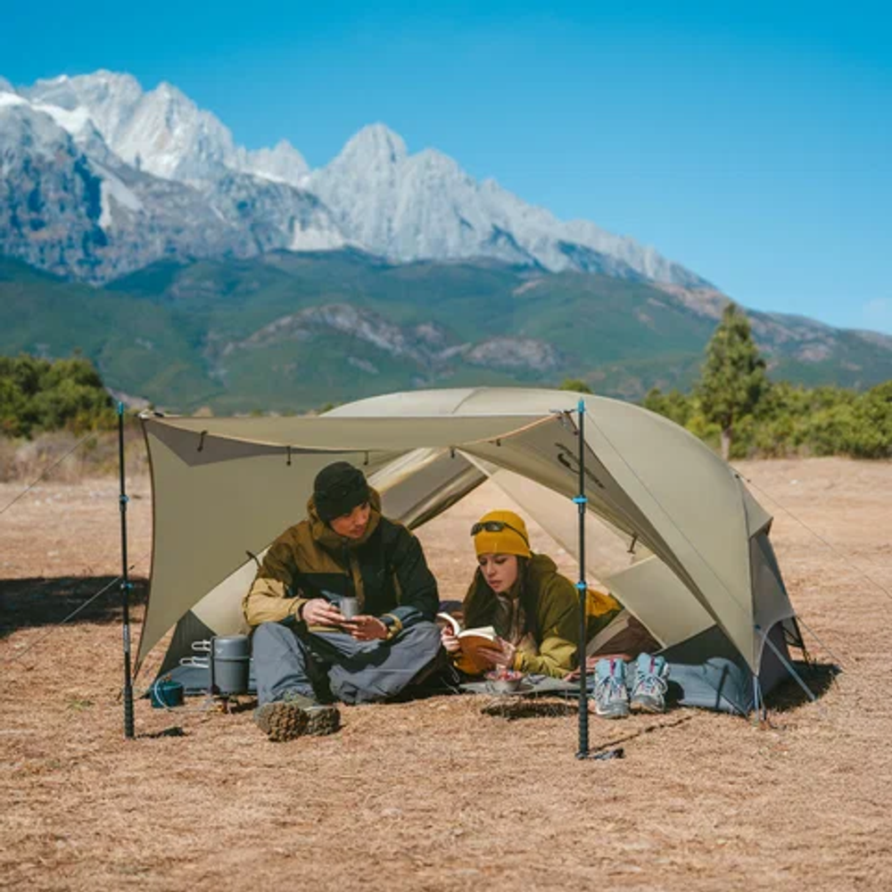 Палатка Naturehike Mongar UL 1-местная, алюминиевый каркас, сверхлегкая, серая, артикул CNK2550WS016-MRG1