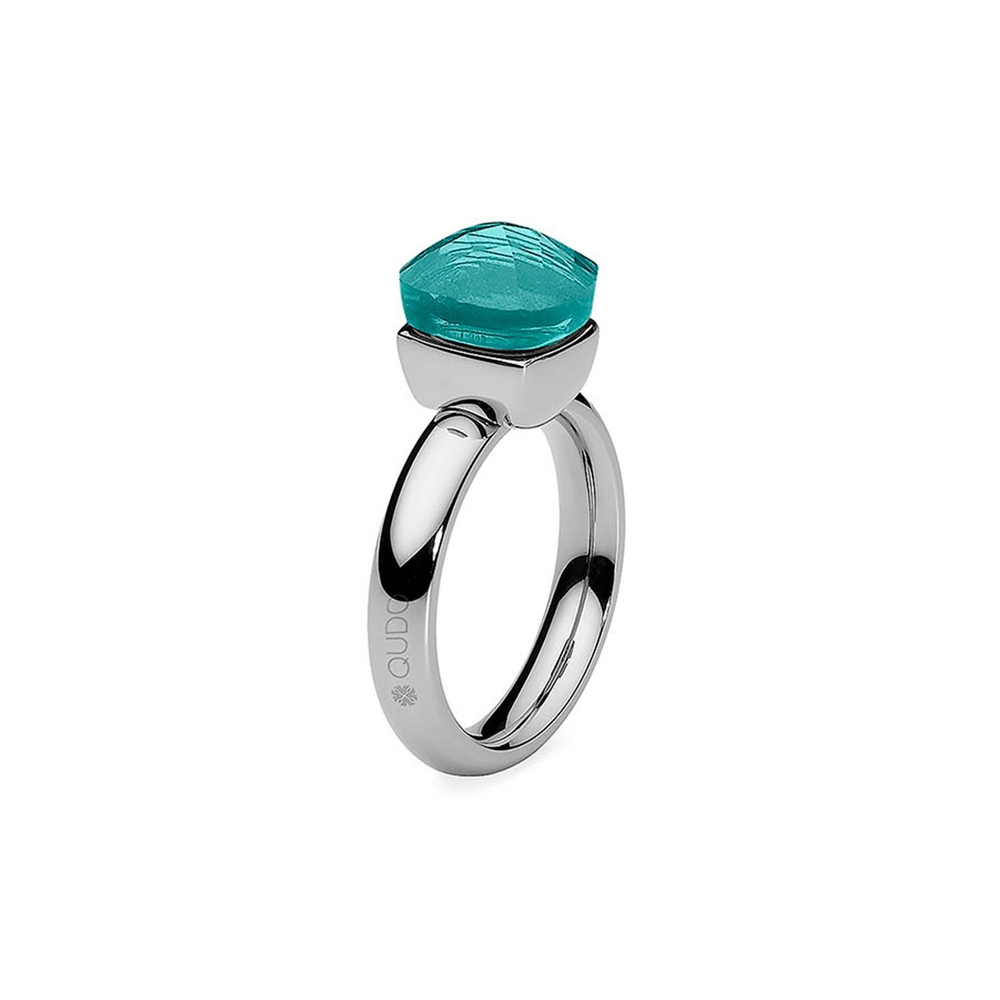 Кольцо Qudo Firenze blue apatite 17.2 мм 610134/17.2 BL/S размер 17,2
