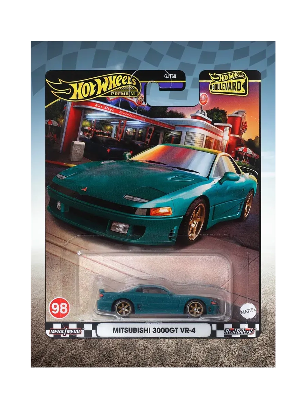 Машинка Хот Вилс Премиум Mitsubishi 3000GT VR 4 GJT68 HRT68