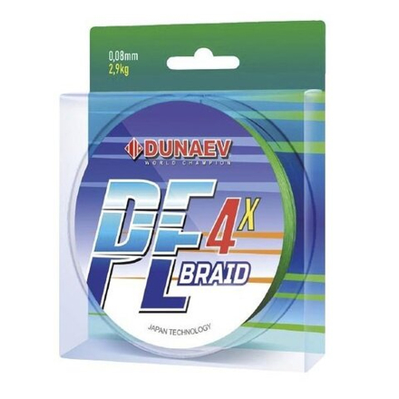 Шнур DUNAEV BRAID PE X4 150m 0.38мм