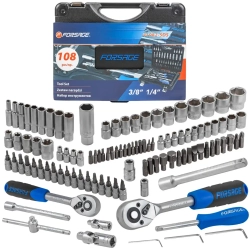 Набор инструментов 108 пр. 1/4''3/8''(6гр.)(4-22мм) Forsage F-41082-5DS-м