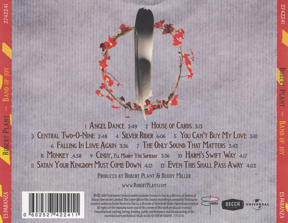 Robert Plant / Band Of Joy (CD)