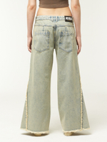 Женские Джинсы Light Washed Grey Distressed