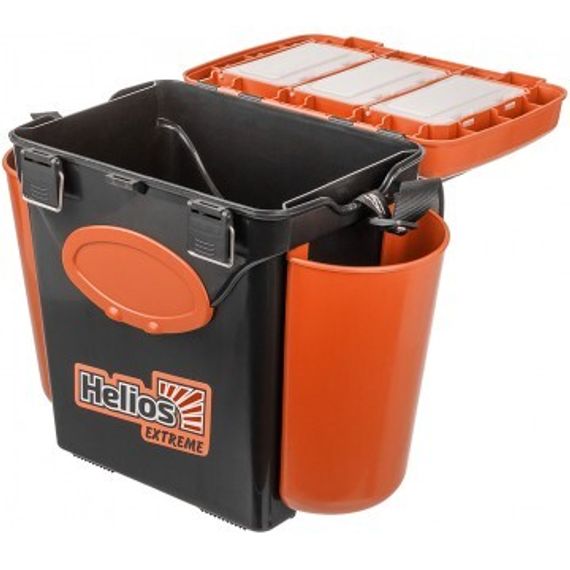 Ящик зимний Helios "FishBox" односекционный (10л) оранжевый