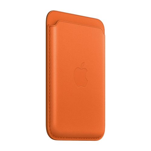 Кожаный чехол-бумажник с поддержкой MagSafe Apple Leather Wallet, Orange