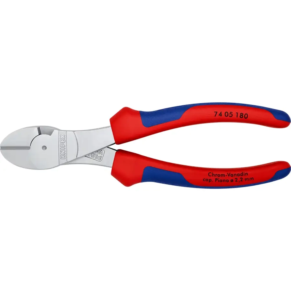 Кусачки боковые особой мощности хромированные 180 мм Knipex 74 05 180