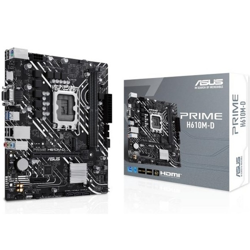 Материнская плата ASUS PRIME H610M-D, LGA1700/H610/2xDDR5/PCI-Ex16/M.2/SB7.1/GLAN/HDMI/VGA/mATX (90MB1G80-M0EAY0)