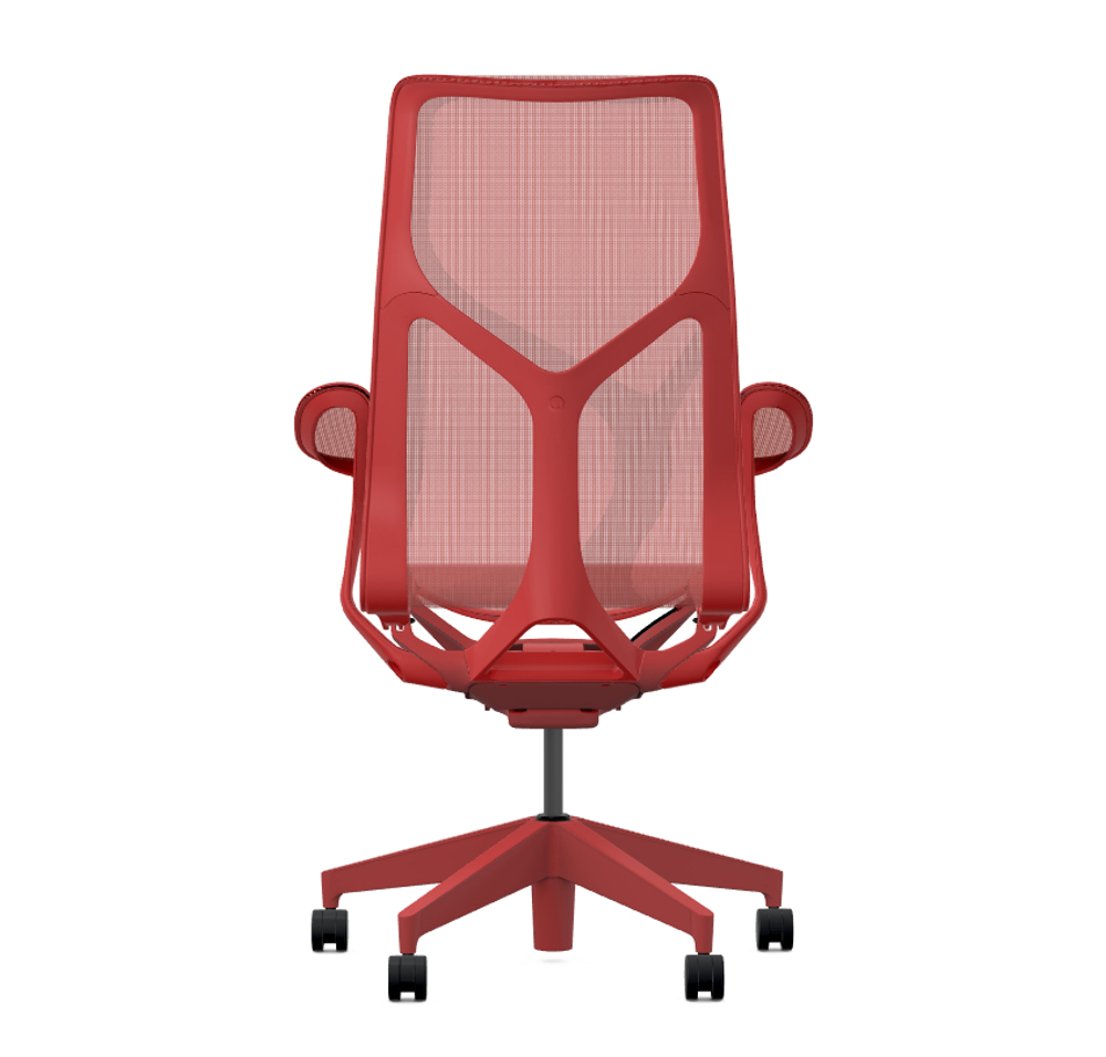 Кресло Herman Miller Cosm, высокая спинка, цвет Canyon, подлокотники «лепестки» (Leaf)