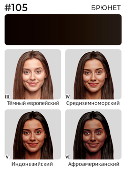 Пигмент Ne Pigment Брюнет #105, пробник