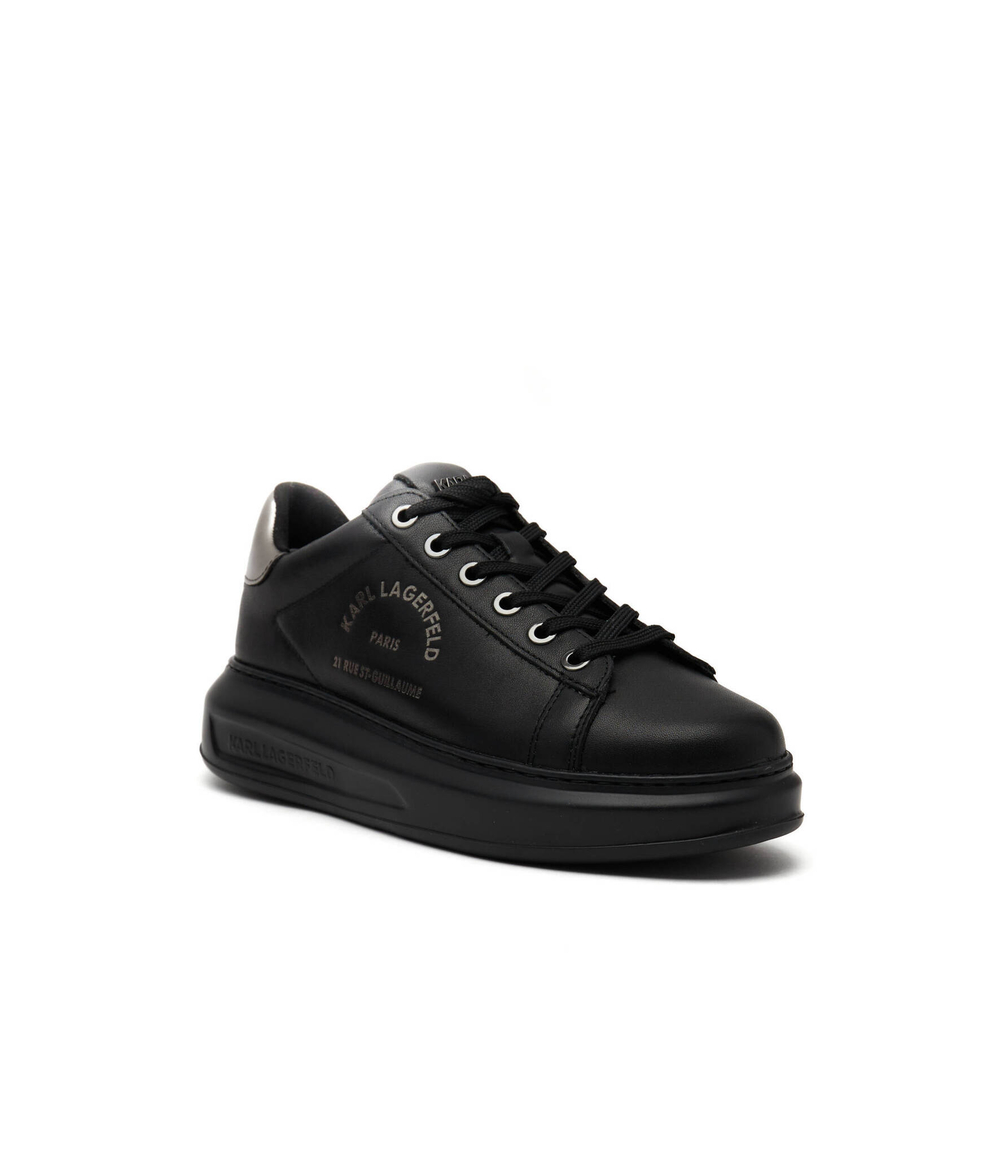 Кожаные кроссовки kapri Karl Lagerfeld - черный(KL62538)