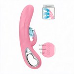 Вибратор Romance Massage с клиторальной стимуляцией, розовый