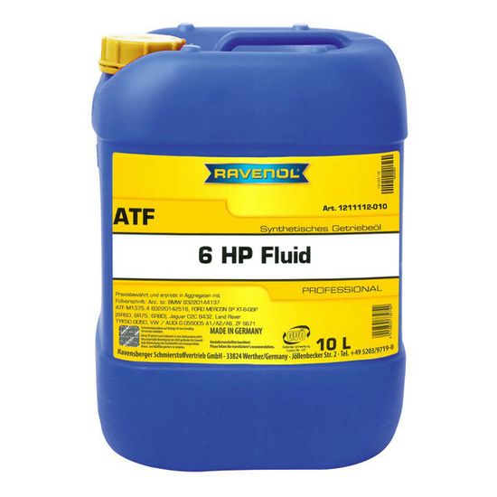 RAVENOL ATF 6HP Fluid масло для АКПП 10 Литров