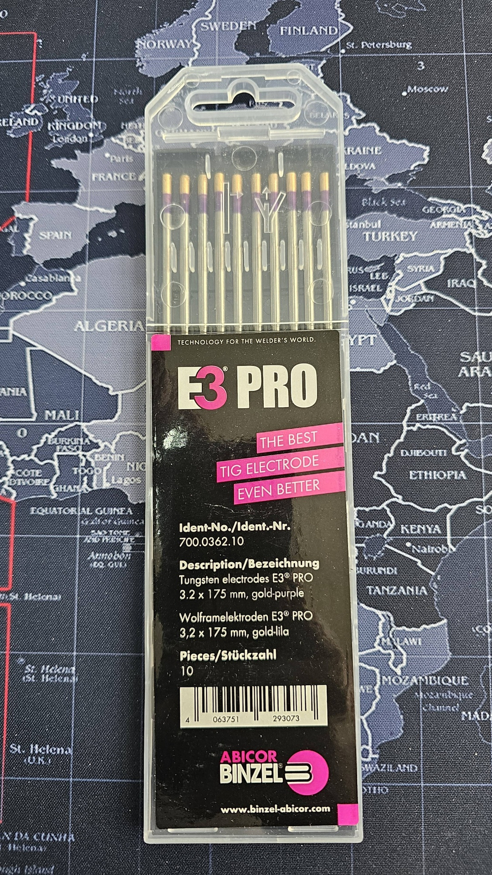 Вольфрамовый наконечник E3 PRO 3,2x175 золотой /лиловый