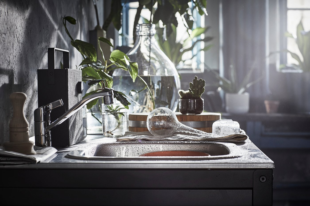 IKEA KALLSJÖN  (ИКЕА КАЛЛШЁН)  -  Смеситель для улицы - хром
