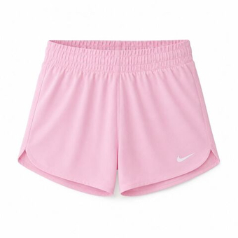 Шорты для девочки теннисные Nike Kids Dri-Fit One High-Waisted Woven Training - med soft/white