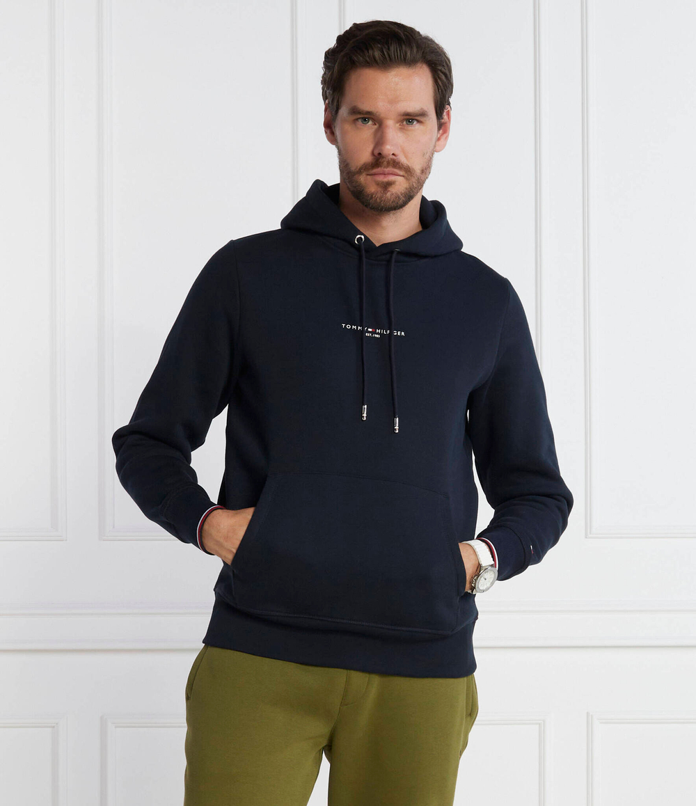 Худи TOMMY LOGO TIPPED HOODY Tommy Hilfiger - темно-синий(MW0MW32673)
