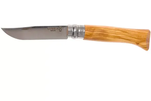 Цена наСкладной нож Opinel №8, сталь 12С27, рукоять оливковое дерево