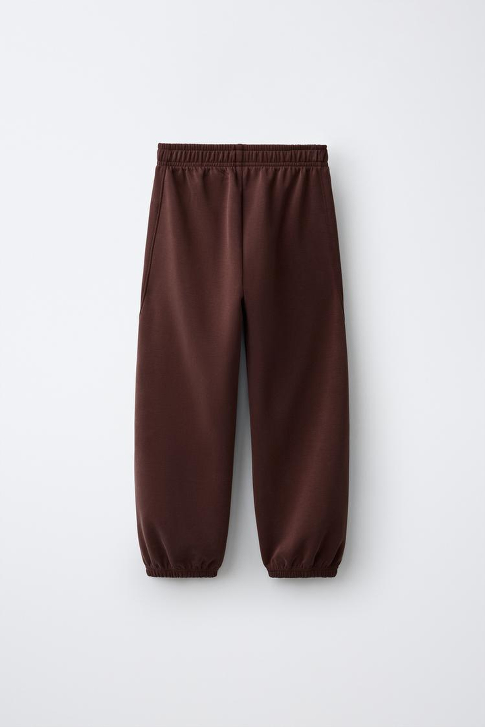 ZARA СПОРТИВНЫЕ БРЮКИ-ДЖОГГЕРЫ, КОНЬЯЧНЫЙ