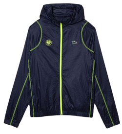 Мужская теннисная кофта Lacoste SPORT Roland Garros Edition After-Match Jacket - navy blue/yellow