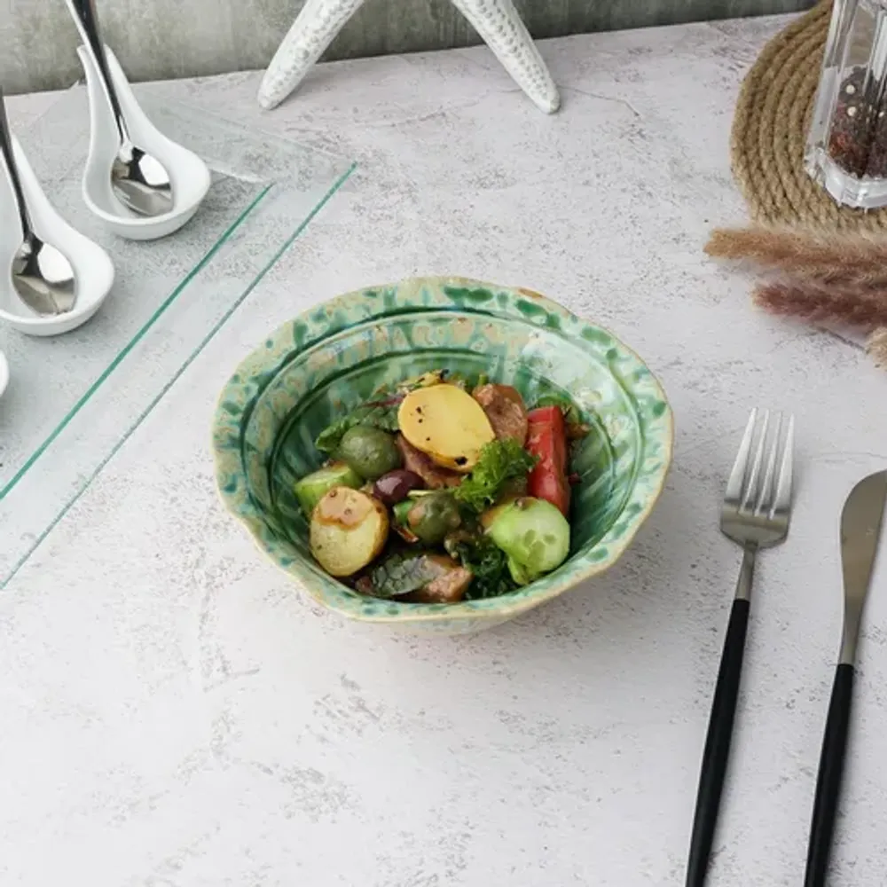 Салатник 500 мл 17,5*16 см h7,5 см Green Flower Frutti di Mare P.L. [1]