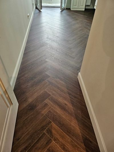 SPC ламинат My Step Аква Елка (Aqua Herringbone) - Барла (MSA150)