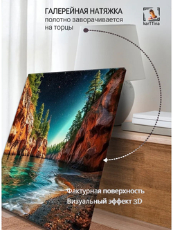 Картина Звёздный водопад интерьерная 30х40см 1шт.