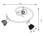 Спот Arte Lamp PARRY A5062PL-3AB, 3хE14