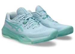 Женские теннисные кроссовки Asics Gel-Resolution X Clay - light blue/oasis green