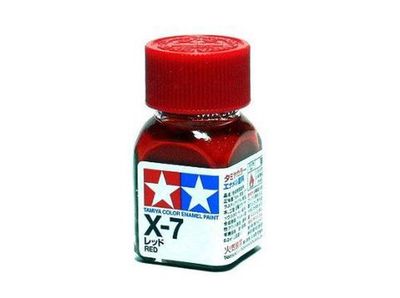 X-7 Краска Tamiya Красная Глянцевая (Red), эмаль 10мл