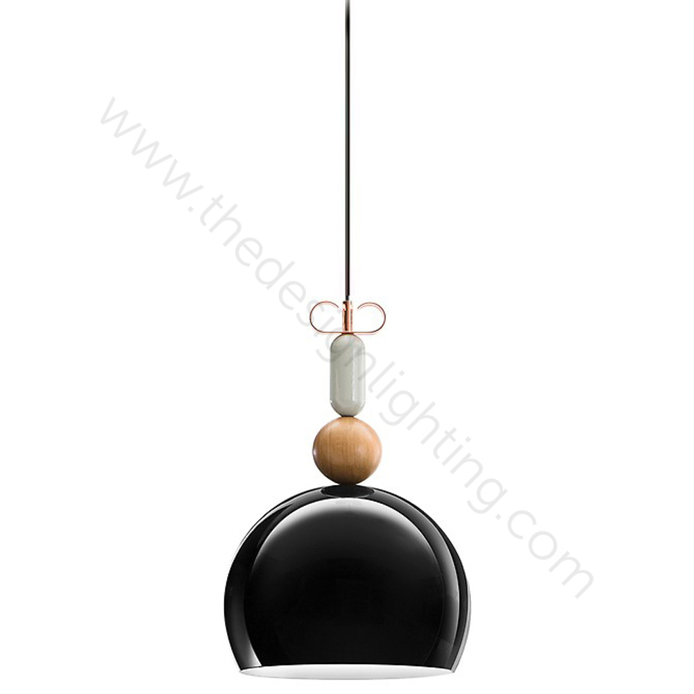 Pendant design lamp  Bon Ton Т1B1 by YUUE Design Studio  (Black)
