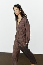 СТРУЯЩАЯСЯ РУБАШКА В ПОЛОСКУ — ZARA