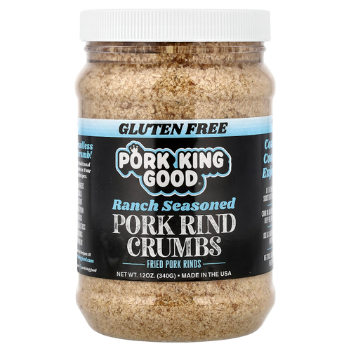 Pork King Good, Крошки из свиной шкуры, со вкусом ранчо, 340 г (12 унций)