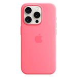 Силиконовый чехол с поддержкой MagSafe Apple Silicone Case для iPhone 15 Pro, Pink (Розовый)