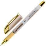 Ручка шариковая масляная с грипом BRAUBERG "Delta Plus Gold", СИНЯЯ