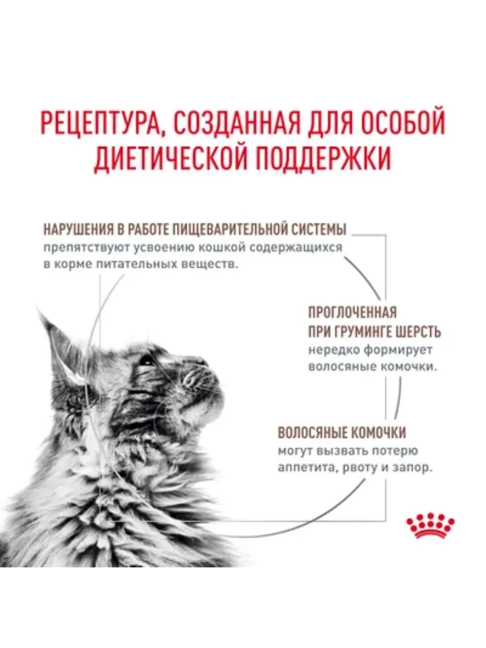 Gastrointestinal Hairball Корм для кошек 2кг