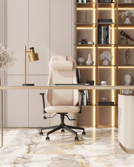 Кресло руководителя TopChairs Trophey бежевый